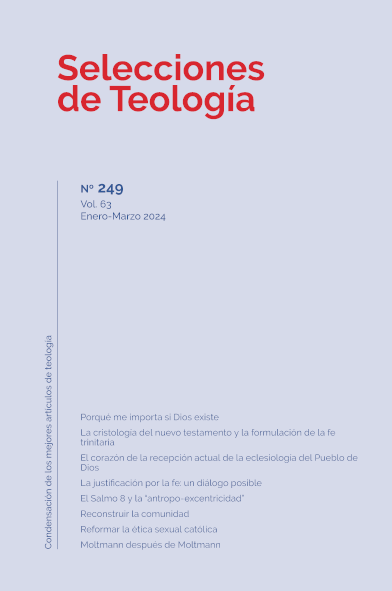 Portada número 249 de Selecciones de Teología