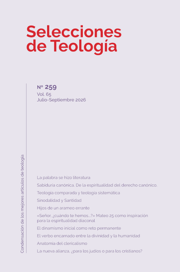 Portada número 259 de Selecciones de Teología